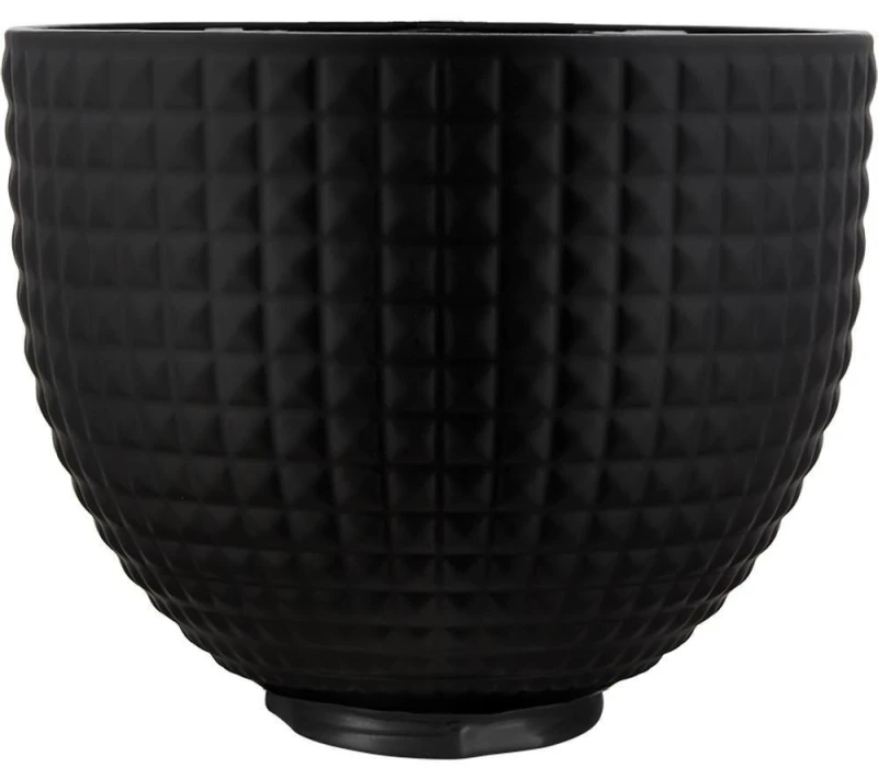 Image of KitchenAid 5KSM2CB5LS Ceramic 4.7 Litre Mixing Bowl - Black Studded, Black 8003437646805