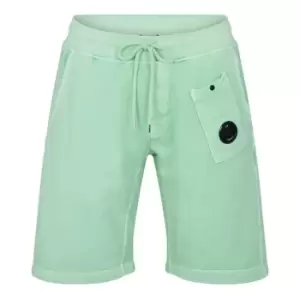 Image of CP Company Brushed Fleece Shorts - Blue