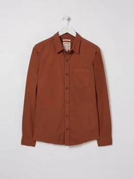 Image of Fatface Thornhill Oxford Shirt - Brown