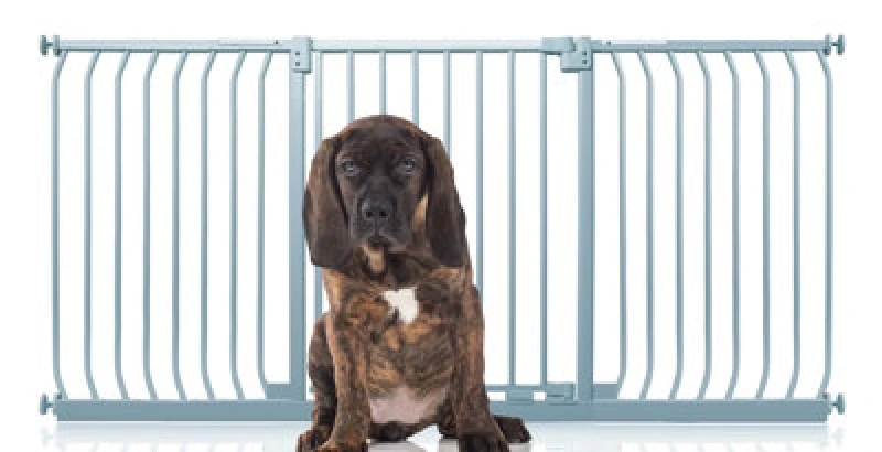 Image of Bettacare Elite Pressure Dog Gate, 179Cm - 188Cm, Matt Grey, Pressure Fit Pet Gate For Dog And Puppy