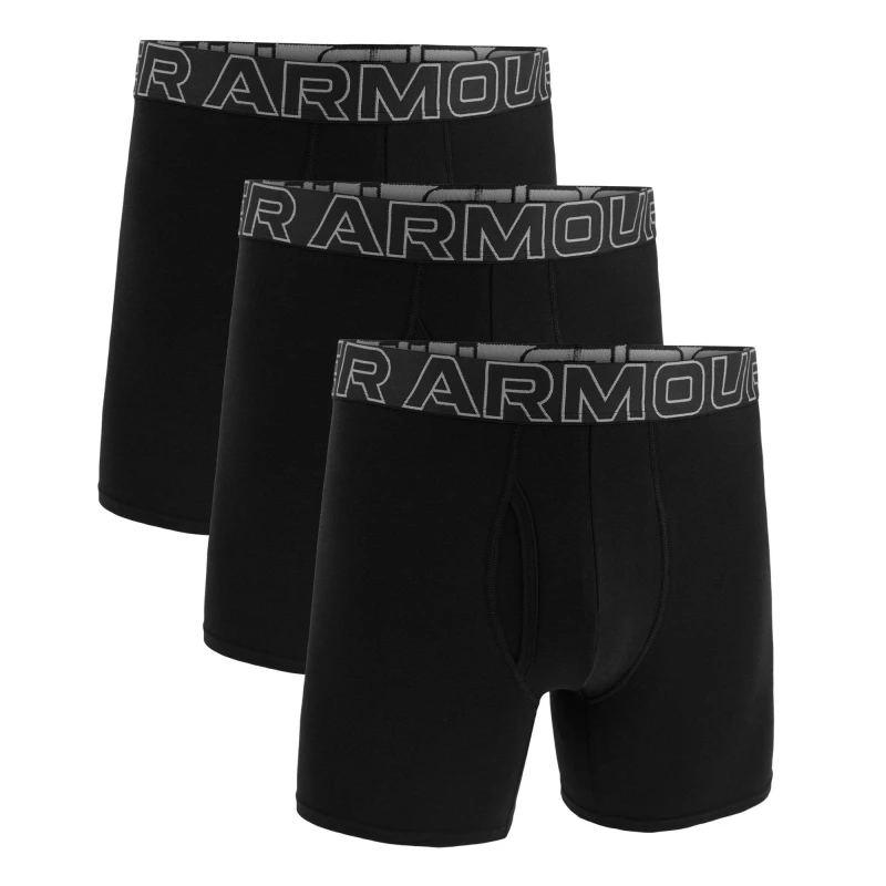 Image of Under Armour Performance Cotton 6" 3Pk - Black S