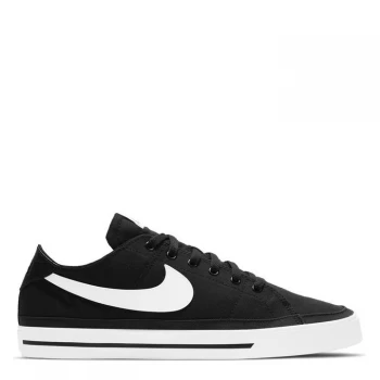 Image of Nike Court Legacy Canvas Mens Shoe - Black/White