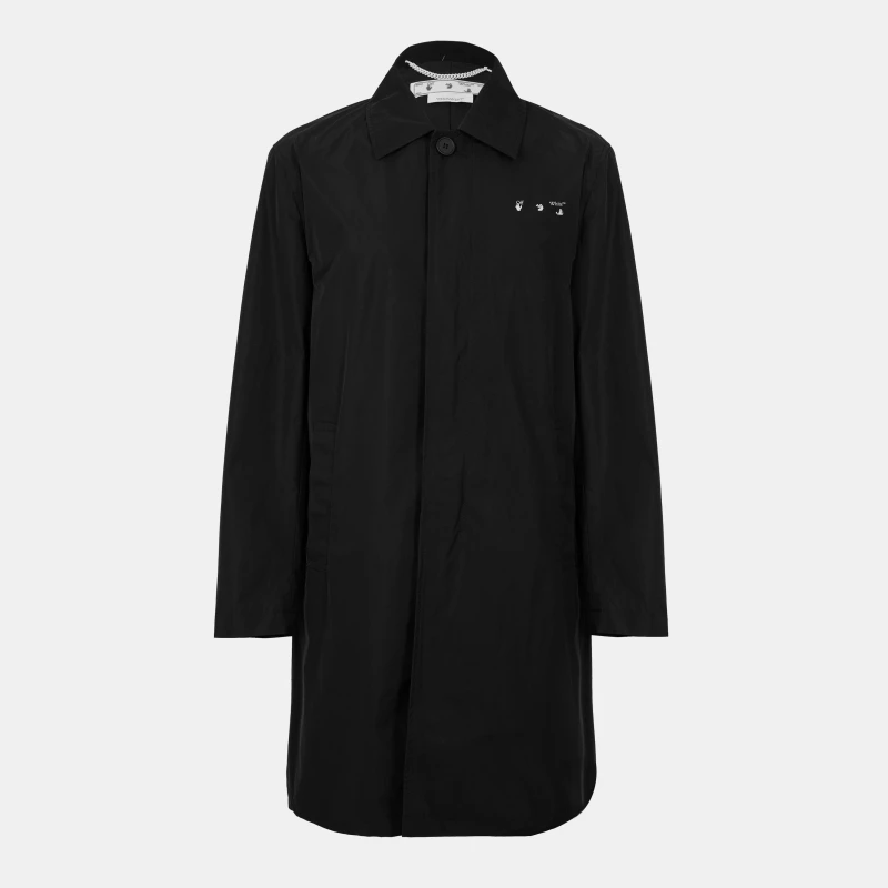 Image of Off White Mens Insulated Short Puffer Jacket Black/White male S