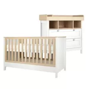 Image of Mamas & Papas White & Natural Harwell 2 Piece Room Set