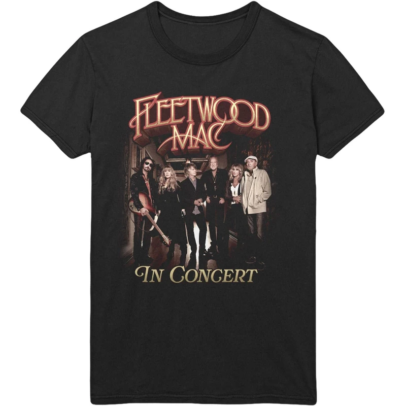 Image of Fleetwood Mac Fleetwood Mac Men In Concert T-Shirt in Black Size: Medium Black M Male 5063238478978