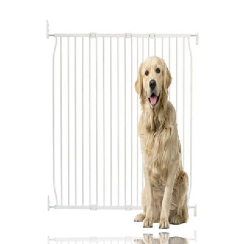 Image of Bettacare Extra Tall Eco Screw Fit Pet Gate, White, 120Cm - 130Cm, Extra Tall Gate 100Cm In Height, Screw Fitted Dog Gate