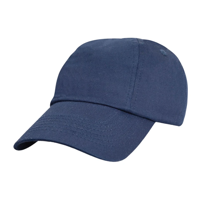 Image of Result Cotton Low Profile Baseball Cap in Navy Navy Unisex One Size