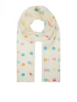 Image of Accessorize Rainbow Spot Silk Classic Scarf - Multi