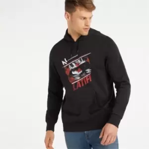 Image of Umbro Latifi Flag Hoodie Mens - Black