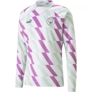 Image of Puma Manchester City Pre Match Sweatshirt Adults - White
