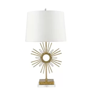 Image of Sun King 1 Light Table Lamp Gold, E27