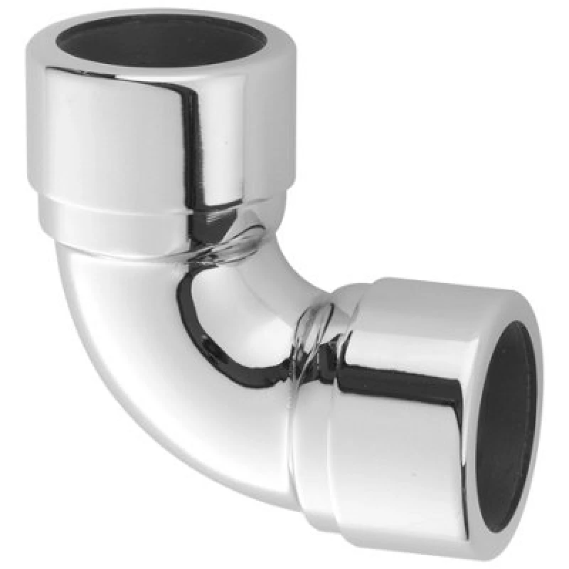 Image of McAlpine 35A-CB Chrome Plated Brass 90° Compression Bend 1.25" Silver