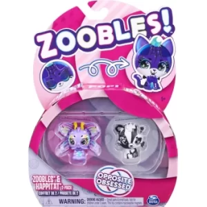 Image of Zoobles Animal 2 Pack Opposite Obsessed Figures