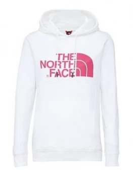 Image of The North Face Drew Peak Pullover Hoodie - White/Pink