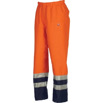 Image of Medium Tielson Hi-vis Orange & Navy Trouser