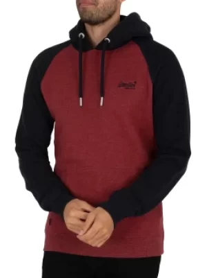 Image of Vintage Logo EMB Baseball Pullover Hoodie