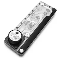 Image of EK Water Blocks EK-Quantum Reflection Evolv X D5 PWM D-RGB Distro Plate - Plexi