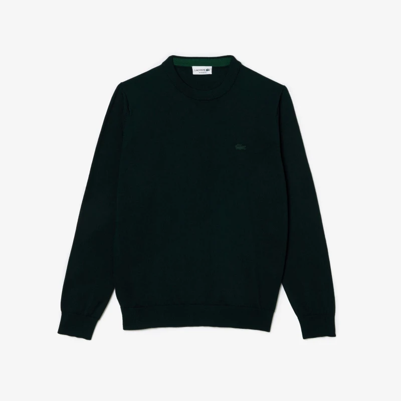 Image of Lacoste Mens Crew Neck Jumper Sinople male XS