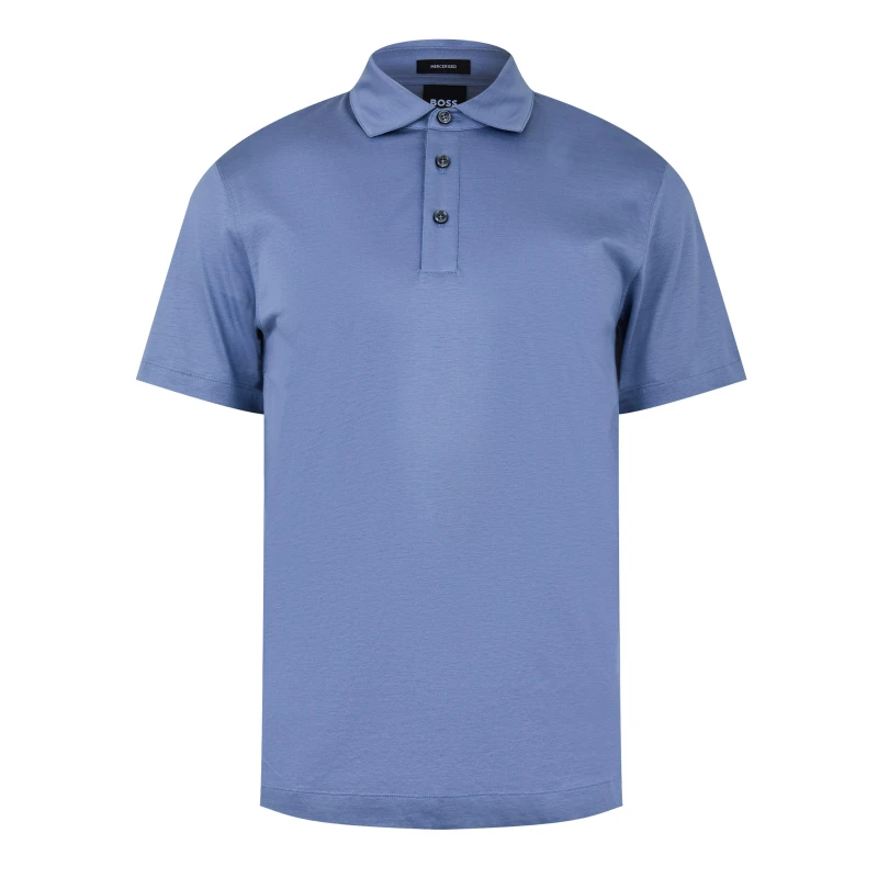 Image of Boss Press 50 10259967 01 Polo Shirt Mens Short Sleeve Polos S Blue 54136319350