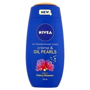 Image of Nivea Shower Oil Pearls Cherry Blossom 250ml