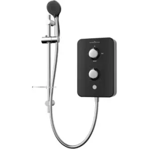 Image of Gainsborough Slim Duo 8.5kW Electric Shower Black 3 Spray Head Handset Bathroom