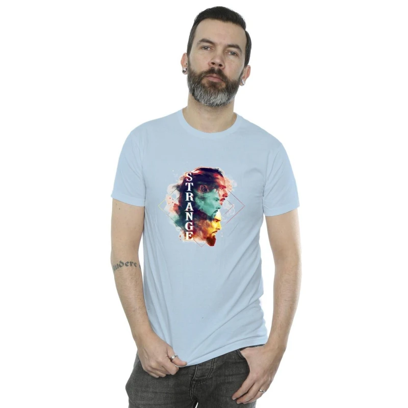 Image of Marvel Marvel Men Doctor Strange Cloud T-Shirt in Baby Blue Size: Small Baby Blue S Male 5059934569515