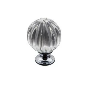 Image of BQ Chrome effect Classic Knob Furniture knob D44.5 mm