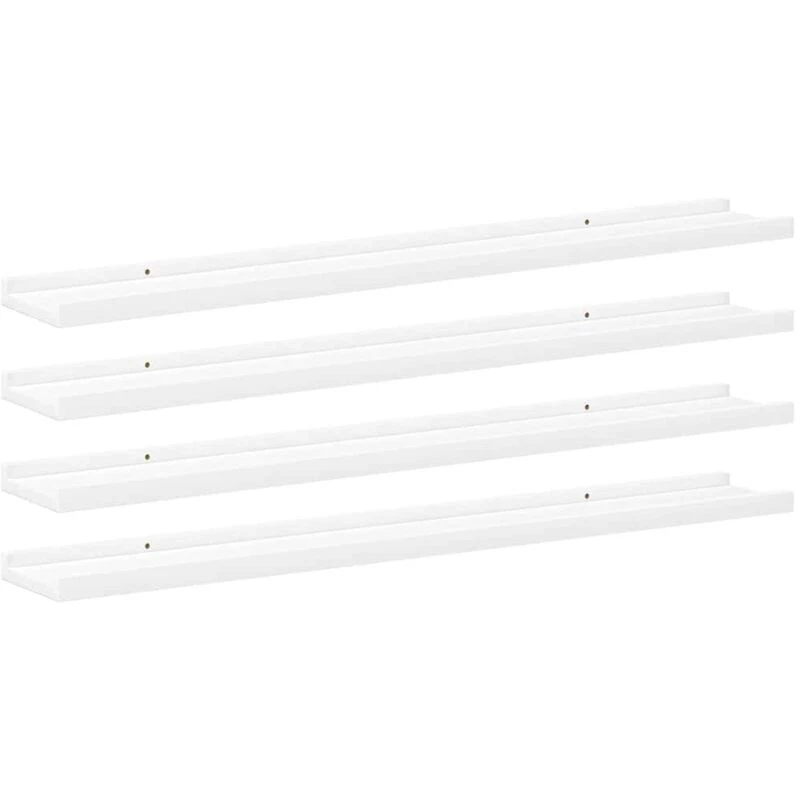 Image of VIDAXL Wall Shelves 4 pcs White 80x9x3cm Vidaxl 8720286417638