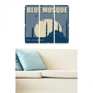 Image of MDF2975622 Multicolor Decorative MDF Painting (3 Pieces)