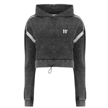 Image of 11 Degrees Acid Wash OTH Hoodie - Black Acid Wash