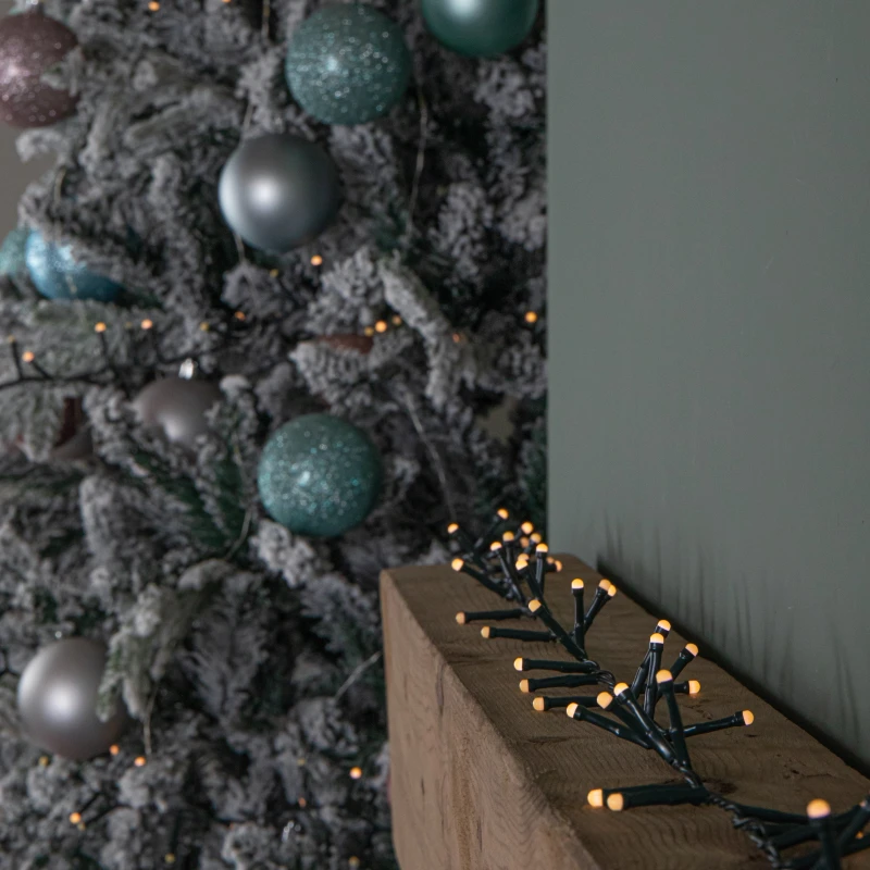 Image of 9m 360 LED Battery Operated Christmas BerryBrights String Lights in Warm White