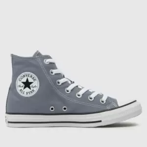 Image of Converse All Star Hi Trainers In Grey