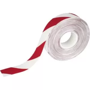 Image of Durable Duraline Strong Floor Marking Tape Red/White 50mm x 30m