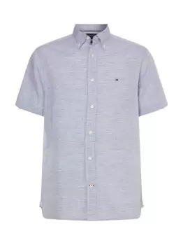 Image of Tommy Hilfiger Blended Lightweight Shirt In Blue - Size L
