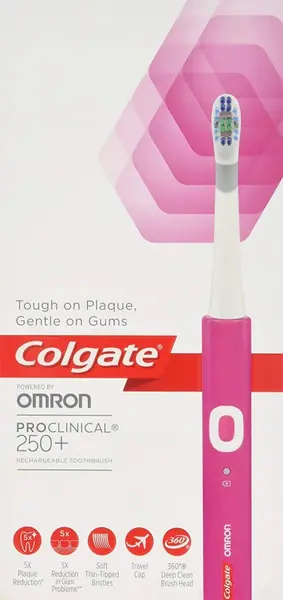 Image of Colgate ProClinical 250 Plus Omron Pink Electric Toothbrush