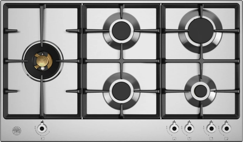 Image of Bertazzoni Professional Series P905LPROX 89cm Gas Hob - Stainless Steel