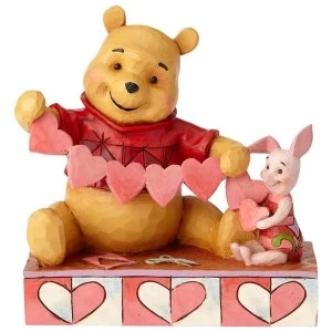 Image of Handmade Valentines (Pooh and Piglet) Disney Traditions Figurine