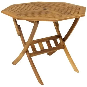 Image of Charles Bentley Wooden Hardwood Octagonal Table