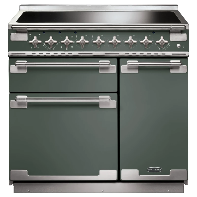 Image of Rangemaster ELS90EIMG Elise 90cm Induction Range Cooker 127200 - MINERAL GREEN ELS90EIMG