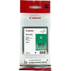 Image of Canon PFI101 Green Ink Cartridge
