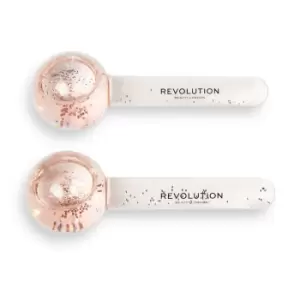 Image of Revolution Skincare Pink Glitter Facial Ice Globes