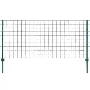 Image of Vidaxl Euro Fence Steel 20X1.2 M Green