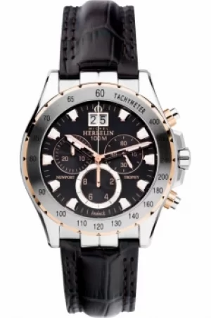 Image of Mens Michel Herbelin Newport Trophy Chronograph Watch 36675/TR14MA