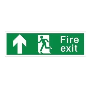 Image of The House Nameplate Company Fire Exit Fire Information Sign, (H)125mm (W)400mm
