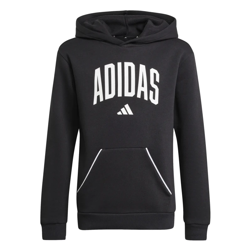 Image of Adidas Child hoodie adidas Essentials Collegiate Typography Noir Unisex 7/8 years