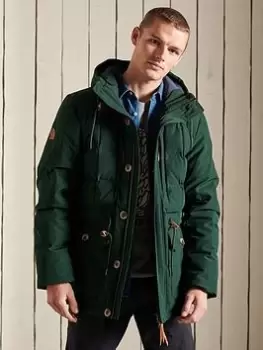 Image of Superdry Mountain Expedition Jacket, Forest Green, Size L, Men