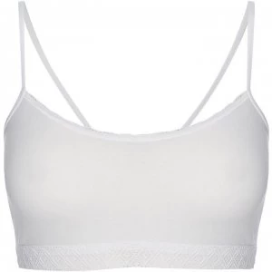 Image of Sloggi Evernew lace crop top - White