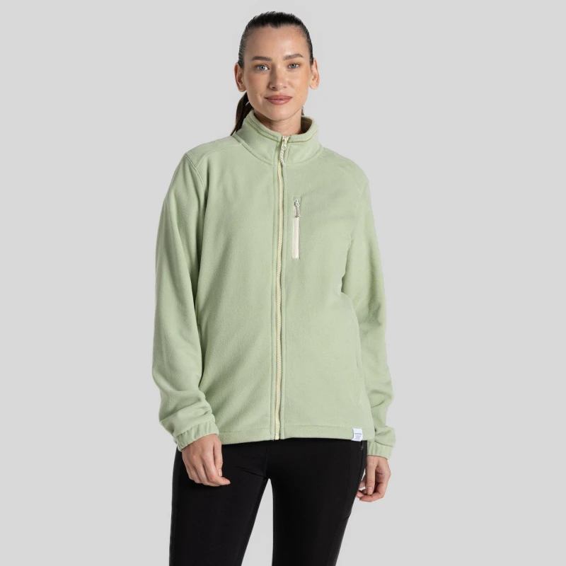 Image of Craghoppers Womens Miska Plus Lightweight Insulating Fleece Jacket in Light Khaki Size: 10 Light Khaki Female 10