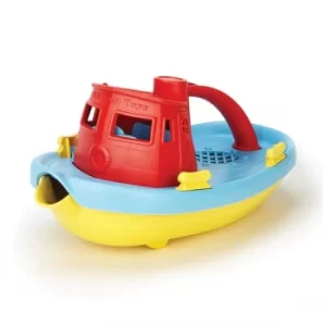 Image of Green Toys Tug Boat Red