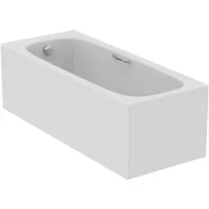 Image of Ideal Standard i. life Single Ended Bath 1700mm x 700mm With Hand Grips No Tap Holes in White Acrylic